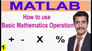 How to use mathematical operation in MATLAB