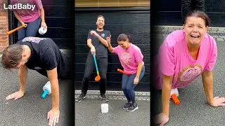 Hilarious couples toilet roll challenge 🤣🧻