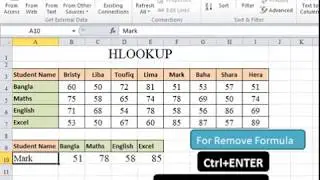 HLOOKUP in EMT