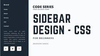 Fixed Sidebar Design |  Code Series