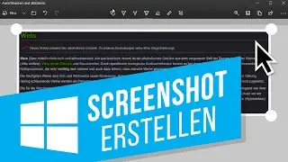 Screenshot unter Windows 10 erstellen und bearbeiten | Bildschirmfoto machen