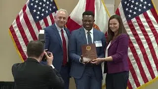 Florida Attorney General Ashley Moody honors those for helping victims in crime in the Havana