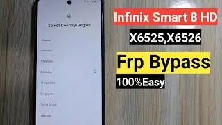 Infinix Smart 8 HD Frp bypass || Infinix x6525 Frp bypass || Infinix Smart 8 x6525 google account