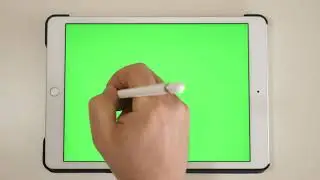 Using Apple pencil and iPad with green screen