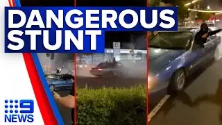 Police investigate as hoons miss major detail while posting wild stunt online | 9 News Australia