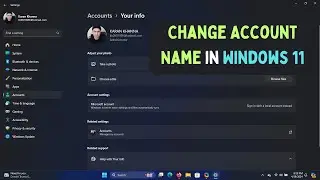 How to Change Account Name in Windows 11