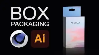 Box packaging 3D modeling Cinema 4D FoldMyDesign!