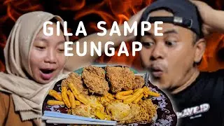 MUKBANG FRIEDCHICKEN SAUS PEDAS LV.10 WITH MIE GORENG TELOR CEPLOK | BEUKI JAJAN EPS#.2