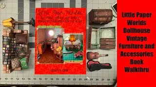 DIY 1:12 Scale Retro Dollhouse Furniture and Accessories / Gothic Dollhouse / Vintage Miniatures