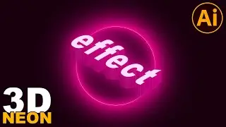 How to Create 3D Neon Lighting Text Effect in Illustrator