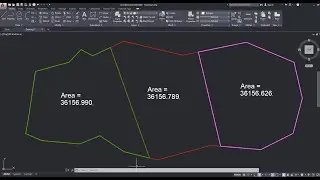 Divide area irregular shape in equal parts