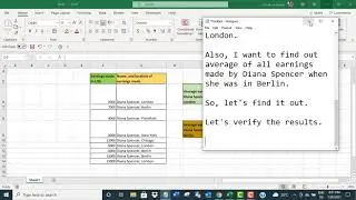 Excel: average if a particular range contains specific text