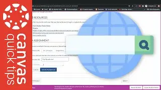 How to submit a website URL assignment in Canvas | Canvas Quick Tips