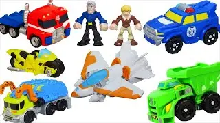 Transformers Rescue Bots Huge Collection Optimus Bee Chase Heatwave Boulder Blades Salvage