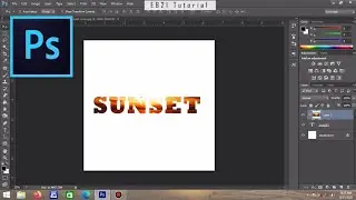 Memasukan gambar ke text di Photoshop