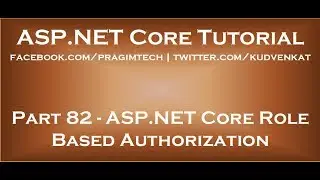 ASP NET Core role based authorization