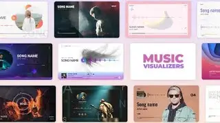 Audio Music and Podcast Visualizers | After Effects Template