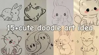 15+ cute doodle art ideas || aesthetic art ideas ||easy and simple art ideas||