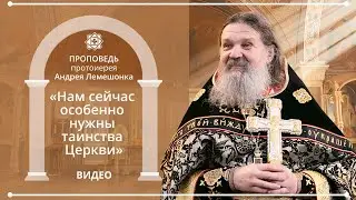 «Нам сейчас особенно нужны таинства Церкви» (после литургии Преждеосвященных Даров 27.03.20)