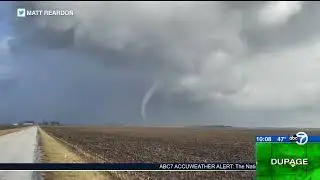 BREAKING: Tornado caught on video in Champaign, Illinois