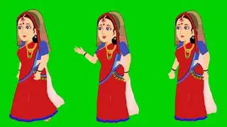 Rani Green Screen/Green Screen Rani cartoon character/GS Characters Animation