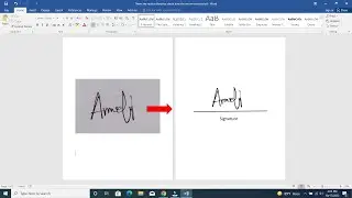 How to make Digital Signature using Microsoft Word | Electric Signature