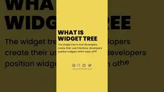 Widget Tree in Flutter