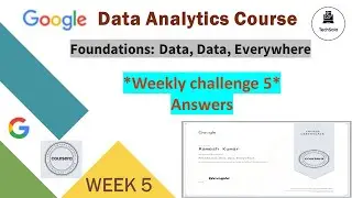 Google Data Analytics Professional Certificate| Answers*Week 5|Foundation: Data, Data, Everywhere|