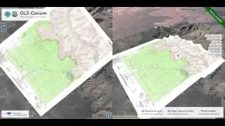 OL3-Cesium Side-by-Side: OpenLayers V3 and Cesium