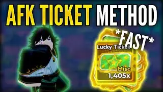 How to AFK Farm Lucky Tickets + FASTEST Method | Anime Defenders