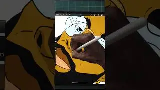 How to Turn Your Photo into a Cartoon in Just 30 Seconds with Procreate! 🎨#shorts