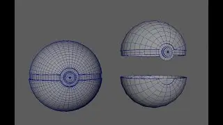 Maya 2022 Modeling Tutorial Pokemon Ball Part1