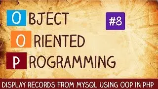 display record from mysql using OOP in PHP
