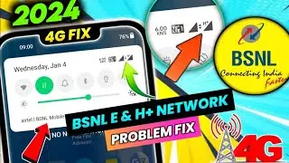 Bsnl Sim Me 4G Network Kaise Chalaye | Bsnl h+ to 4g | Bsnl 4G network fix | bsnl 4g network problem