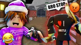 TROLLING a PRO PLAYER In MM2 with ADMIN COMMANDS.. 💀 (Murder Mystery2) *Funny Moments*
