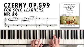 Czerny op.599 nr.26 Piano Tutorial | Practical Method for Beginners