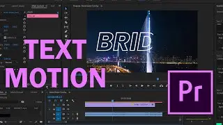 Bridge Text Effect Alight Motion Adobe Premiere Pro