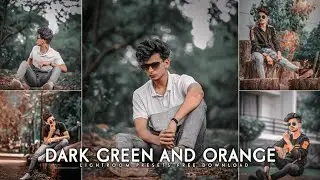 Dark Green and Orange - Lightroom DNG & XMP Presets Free | Dark green lightroom presets