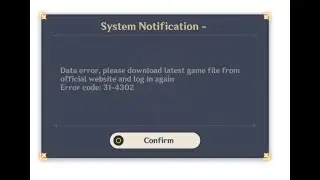 Error 31-4302 PC genshin impact