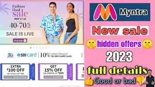 Fashion haul sale 2023 ₹500 cash back offers🤫 myntra new sale May