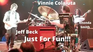 Vinnie Colaiuta Just For Fun Drum Solo w/ Jeff Beck and Rhonda Smith