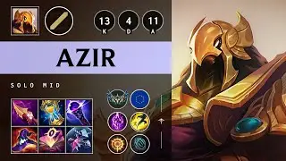 Azir Mid vs Corki: Dominating - EUW Challenger Patch 14.16