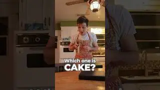 Which one is cake?