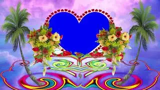 Beautiful Wedding Background Green Screen Video || Free Green Screen Hearts Wedding Background Video
