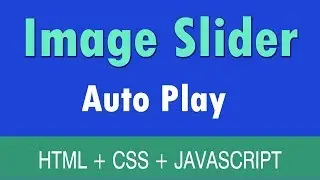 Auto playing image slider using html  css and js | web zone