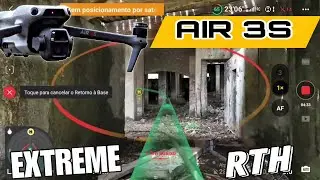 Air 3s teste extremo RTH Sub solo prédio abandonado!