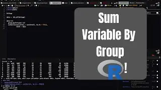 How to sum a variable by group in R