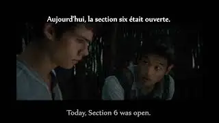 French Lesson - Learn French with The Maze Runner part3 (French subtitles+English translation)