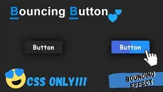 🤔CSS ONLY!!😍CSS Creative Bounce Effect using HTML and CSS | CSS Button Hover Effects