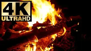 🔥 Fireplace (8 HOURS) Ultra HD 4K - Relaxing Fireplace Sounds for Sleeping and Relaxation BONFIRE